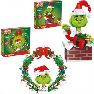 🍓 Final price 🍓⚡New⚡2 Brickcraft Grinch Wreath Brick Building Kit